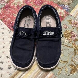 Boys Navy Blue Hey Dudes